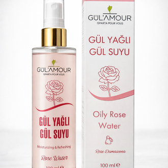 100 ML SPREY GÜL YAĞLI TAM GÜLSUYU CAM