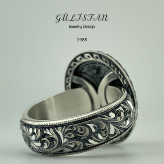 “Gülistan” Ametist Taşlı Yüzük