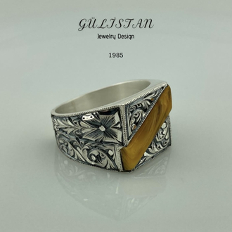 “Gülistan” İşlemeli Yüzük