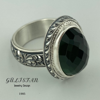 “Gülistan” Ametist Taşlı Yüzük