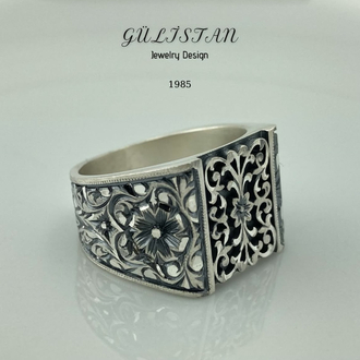 “Gülistan” İşlemeli Yüzük