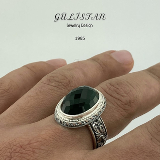 “Gülistan” Ametist Taşlı Yüzük