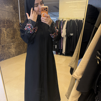 Çiçek abaya şal takım