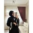 Siyah beyaz PİLİSE ABAYA