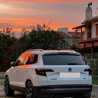 Skoda Karoq 2018-2021çift çıkış görünüm difüzör