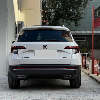Skoda Karoq 2018-2021çift çıkış görünüm difüzör