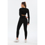 Spor Tayt Crop takım Seamless