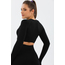 Spor Tayt Crop takım Seamless