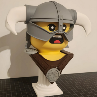 BRICK DRAGONBORN SKYRIM BÜST 3D 15 CM