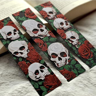 Skull and Rose’s 3 Lü Kitap Ayracı Set
