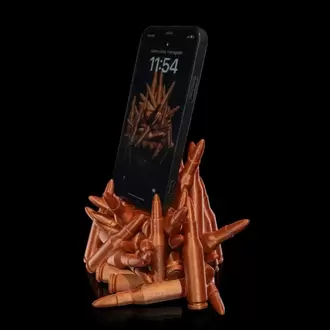 Mermi Yağmuru Telefon Standı 3D Baskı 