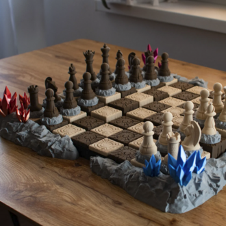 FANTASTİK SATRANÇ TAKIMI 3D BASKI