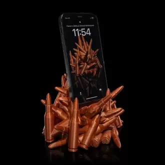 Mermi Yağmuru Telefon Standı 3D Baskı 