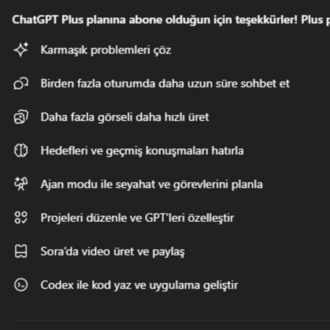 [Otomatik Sistem] ChatGPT Plus - Tüm GPTler