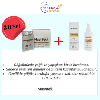 2’Lİ SET Mastifex Lahana Yağlı Göğüs Bakım Kremi + Göğüs Bakım Ve Temizleme Mendili
