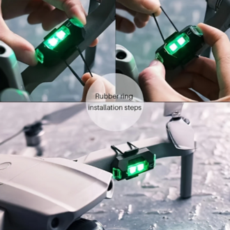 Yedi Renkli LED Drone Işığı – Şarjlı, Uyarı ve Gösteri Işığı | Drone, Bisiklet