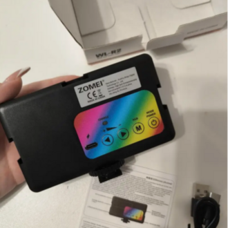 Taşınabilir RGB LED Video Işık Paneli – Tam Renkli, Şarjlı