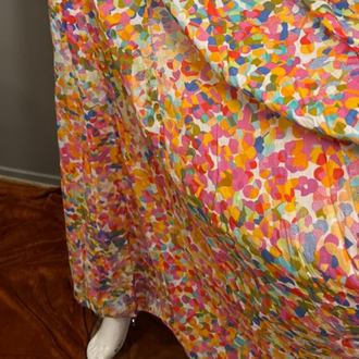 Bağcıklı Strappy Detaylı Tie-Dye Desenli Bohem Elbise