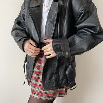 Vintage 90’s Bomber Hakiki Deri Ceket