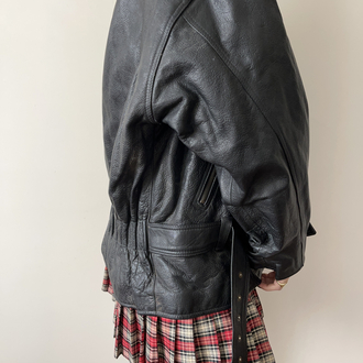 Vintage 90’s Bomber Hakiki Deri Ceket