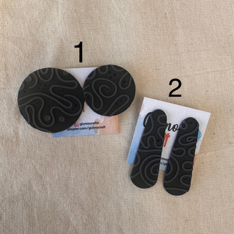 siyah tangle küpe