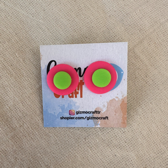 Neon mini küpe