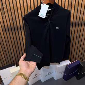 Lacoste Yarım Fermuarlı Kazak