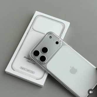İphohe Serisi MagSafe Özellikli Clear Case Kamera tuş koruması açıktır