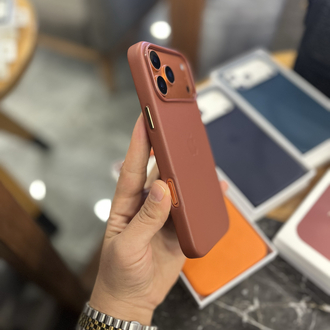 İphohe Deri Kılıf MagSafe Destekli Taba