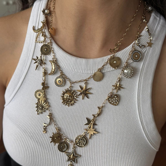Charm uzun kolye
