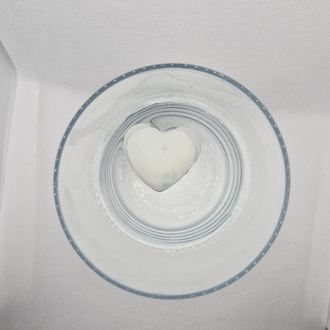 Kalp ♡ Yüzen Mum - Naturel Soya Mum