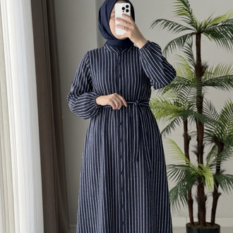 Gofre kumaş yazlık elbise