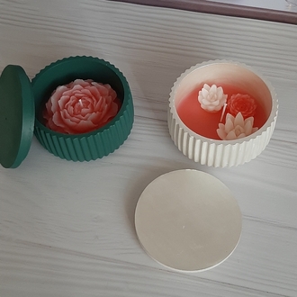KD343- Kapaklı Kase Mum