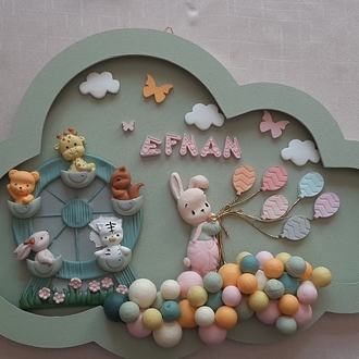 KD368- Bebek Odası Panosu 