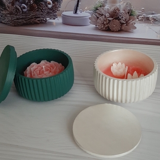 KD343- Kapaklı Kase Mum