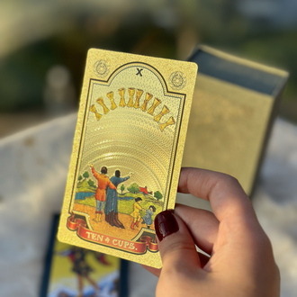 Gold foil orijinal tarot destesi