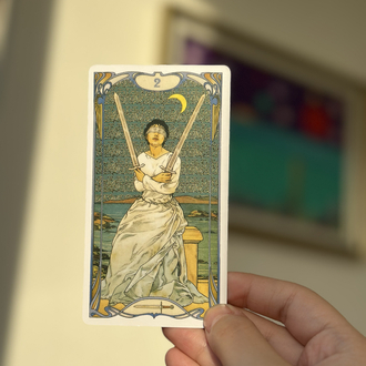 Golden Art Nouveau Tarot (metal kutu)