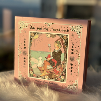 Xu Weite tarot seti-pembe yaldızlı kartlar