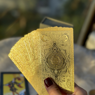 Gold foil orijinal tarot destesi