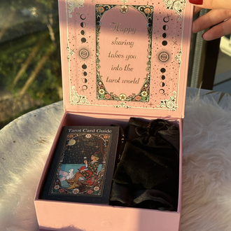 Xu Weite tarot seti-pembe yaldızlı kartlar
