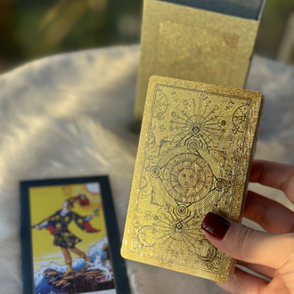 Gold foil orijinal tarot destesi