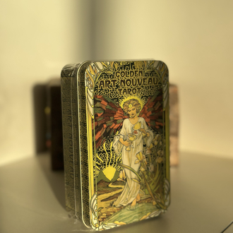 Golden Art Nouveau Tarot (metal kutu)