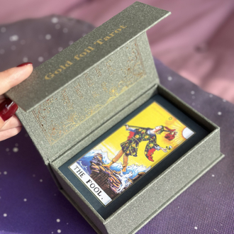 Gold foil orijinal tarot destesi