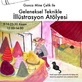 Geleneksel Teknikle İllüstrasyon Atölyesi