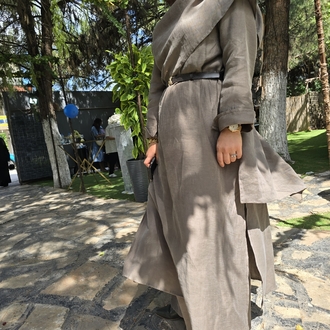 Tensel Kumaş Pantolonlu Takım
