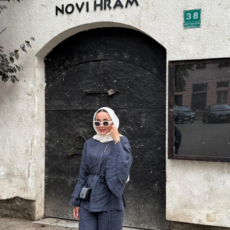Volanlı Sarı Keten Takım