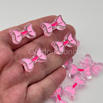Fiyonk Pembe Model Plastik Boncuk 25Adet