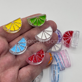 Limon Dilimi Plastik Boncuk 20Adet