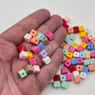 Küp Model Akrilik Boncuk Mix 100Gram 200Adet