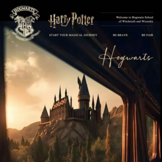 Hogwarts Tablosu | Harry Potter Sihirli Dünya Duvar Dekoru